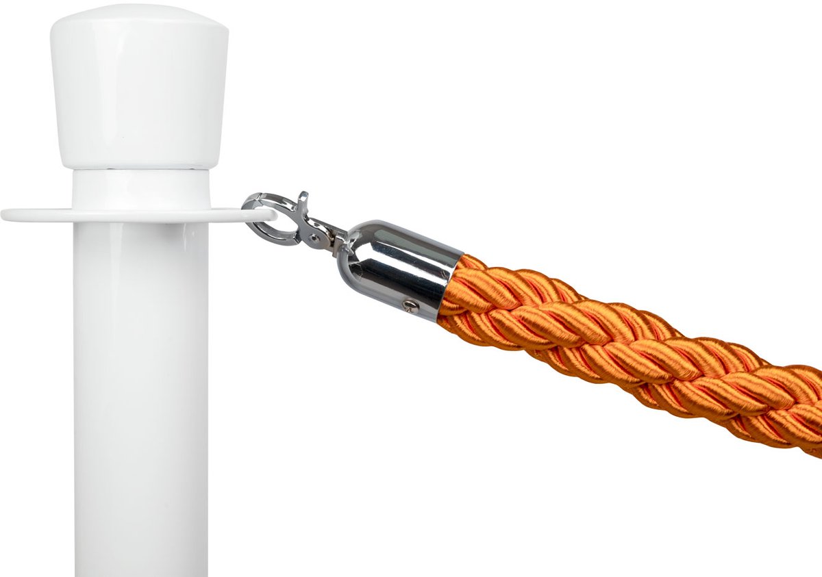   | Afzetkoord Gedraaid | Chroom - Oranje